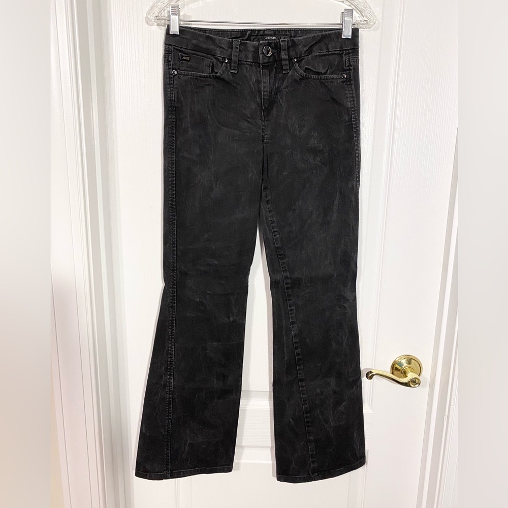 Joe's Jeans Bootcut Mid Rise Muse Jeans Black Wash Size 25 Short 29” Inseam